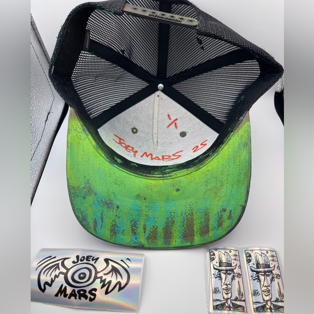 JOEY MARS Autographed Custom Northern Lights Hat, Snapback Trucker Hat, Artwork​ - Picture 5 of 7